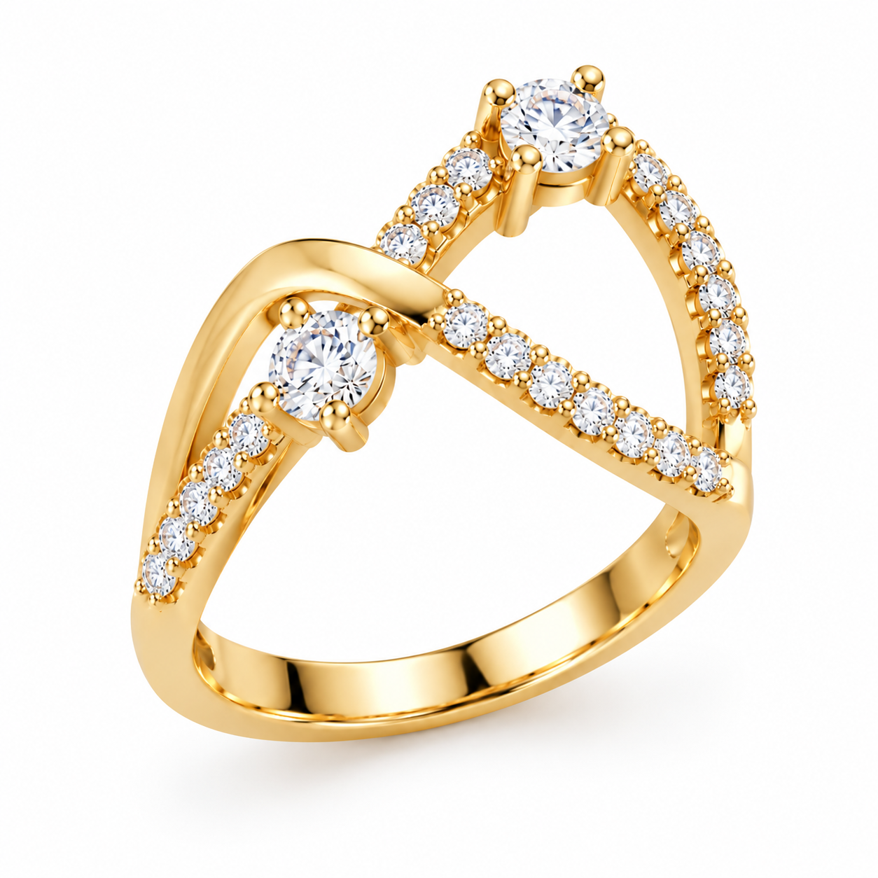 gold diamond ring