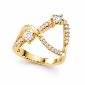 gold diamond ring