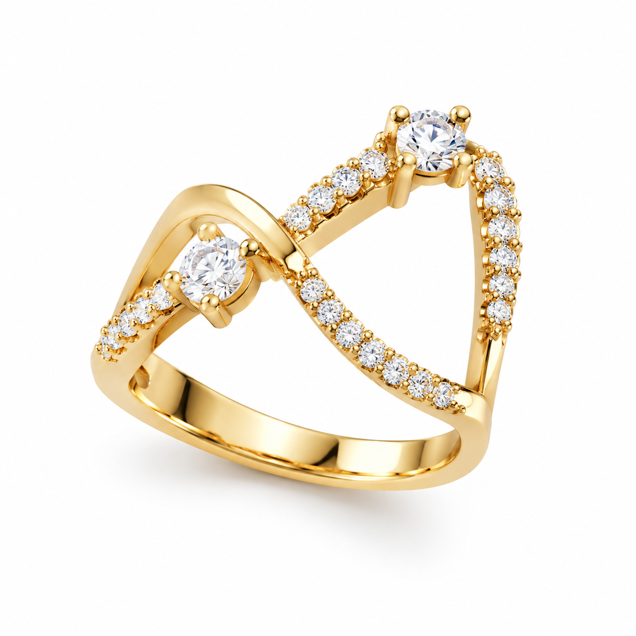 gold diamond ring