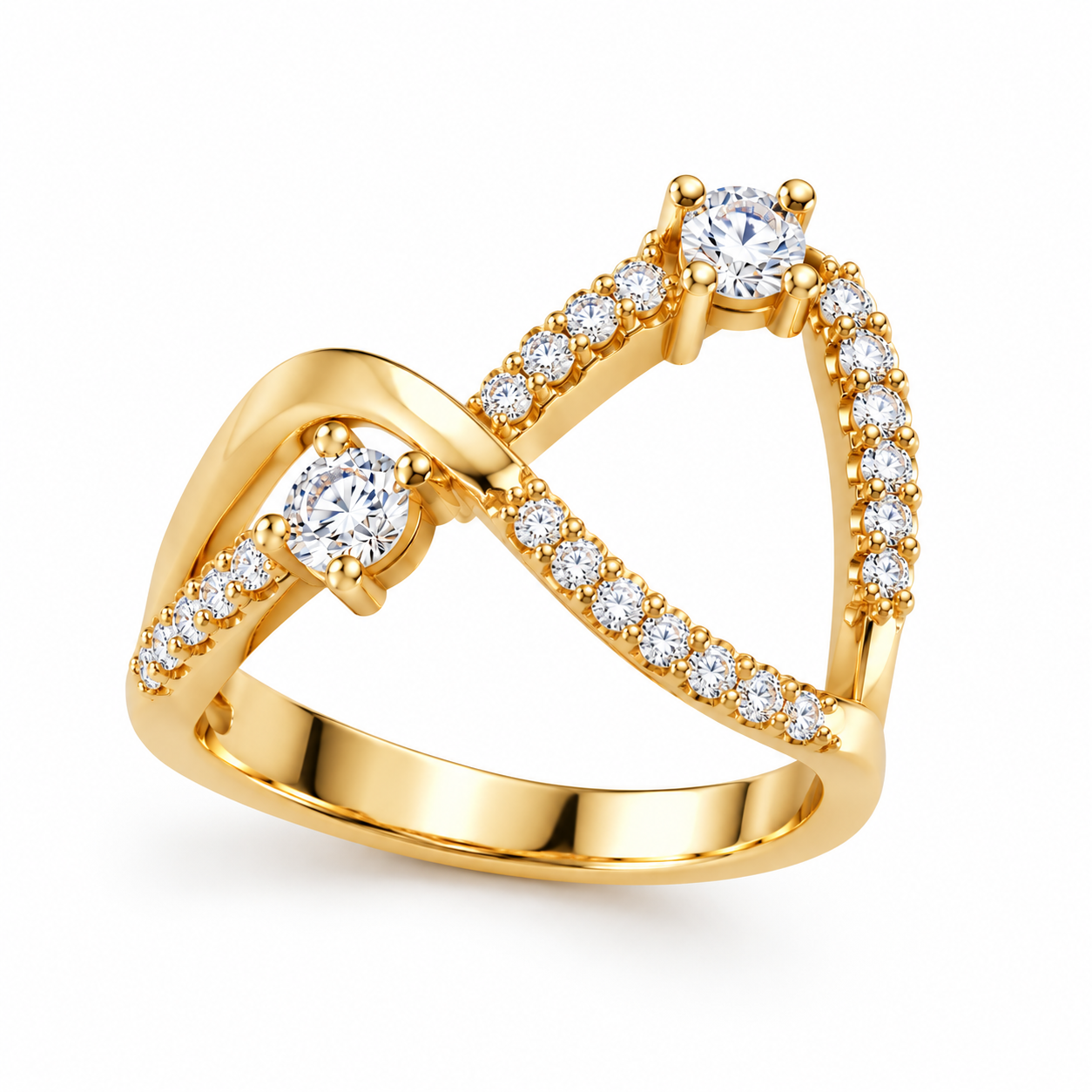 gold diamond ring